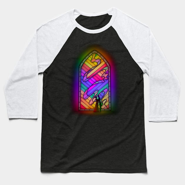 Stained Glass Lovers Baseball T-Shirt by Solilotees